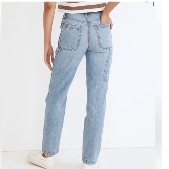 MADEWELL The Perfect Vintage Straight Carpenter Jeans Size 28 Dunview Blue Retro - Picture 3 of 12
